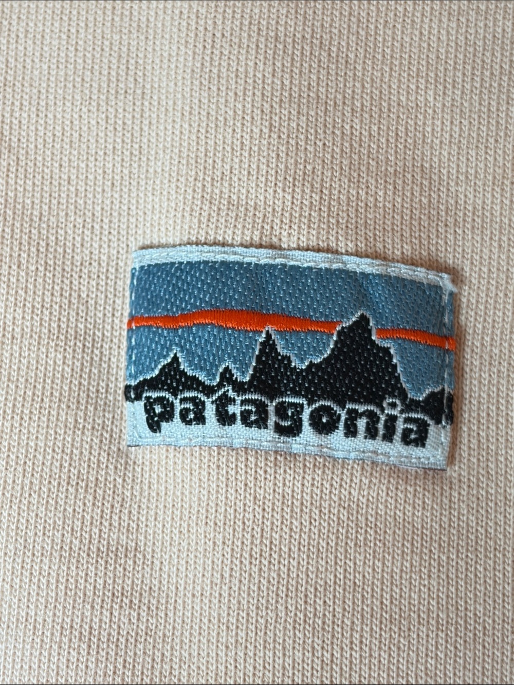 Patagonia Regenerative Organic Certified Cotton Light Peach Crewneck Sweatshirt - Picture 2 of 9